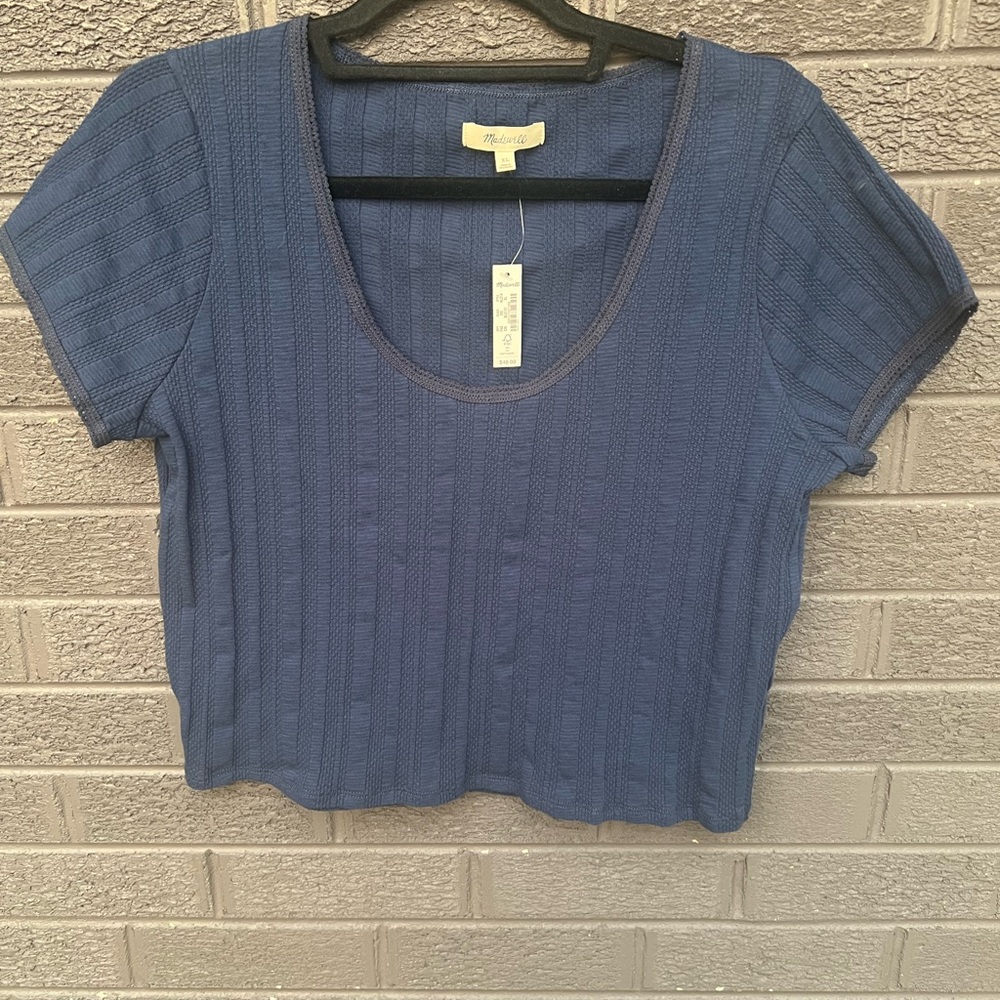 Madewell Navy Short Sleeve Tee